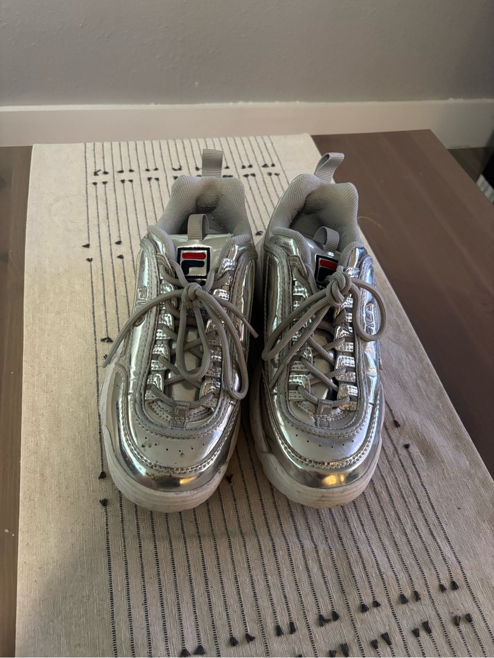 Fila Silver Metallic Sneakers